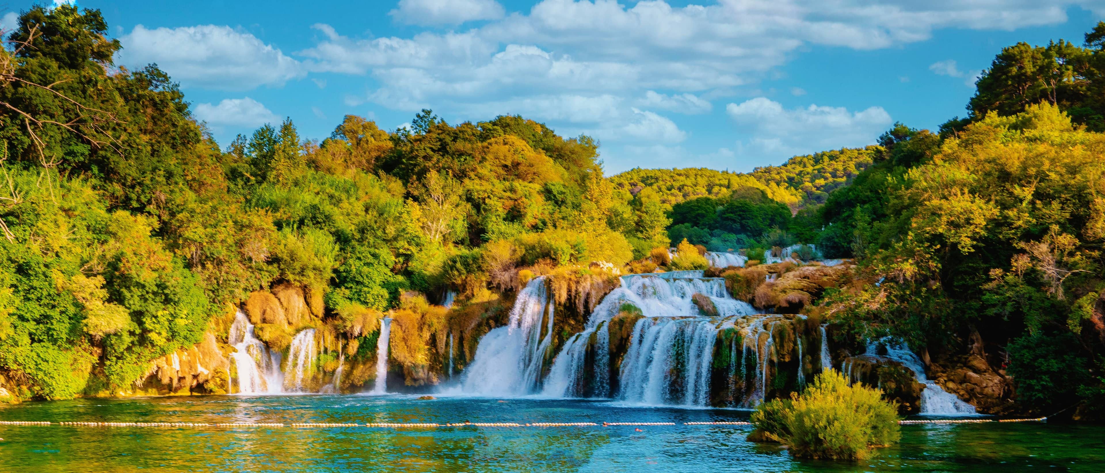 Cascades of Skradinski buk in Krka National Park